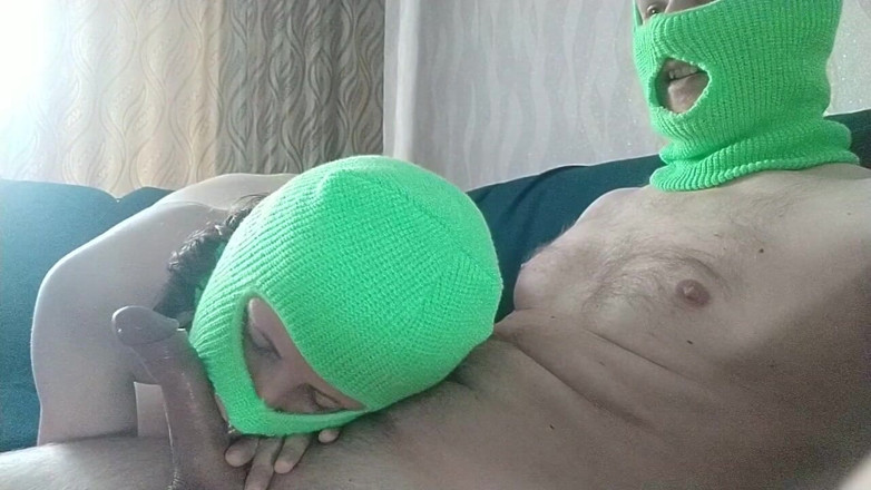 Pussy For Sperm: Sloppy blowjob and big cumshot from exclusive girl