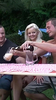 Wild Gangbang Orgy: Blonde & Brunettes Get Hard Fucked