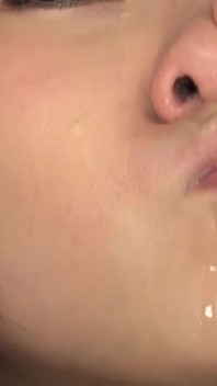 Nose Wide Open. Snot Dripping. She Sneezes and Tears on Your Face POV.