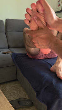 Foot Massage of Hairy Dilf