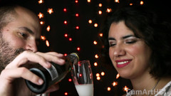 TheArtOfCum: Happy New Year 2019! Cum & Fizz, How Classy! (cum on Food 4)