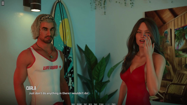 3D Cartoon Porn: Dominos Beach 22 - Nikki nodigt John uit voor haar middernachtfeestje na...