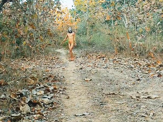 Mask Men Cumshot in Forest (Tani)
