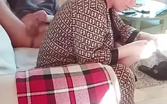 Pedicure Master Takes in Mouth