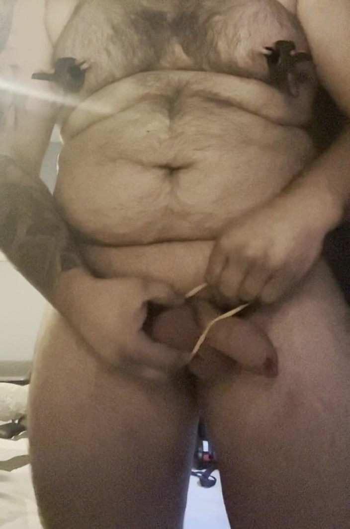Shaun Cbt: Untying and Re-tying My Cock and Balls with Shoe Laces