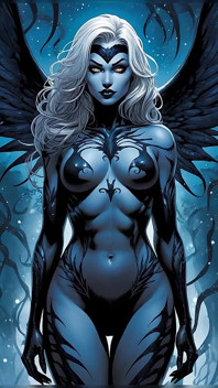 Nue night wing dark frost, vrilles de froid foncées