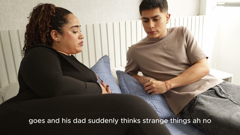Hanna Miills: Stepmother with a Big Butt and Stepson Share a Bed...