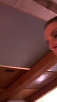 Dominatrix Stretches Submissive Man's Ass Wide in Garage