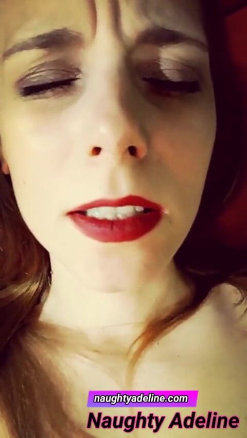 Naughty Adeline: Cum inside my pussy!
