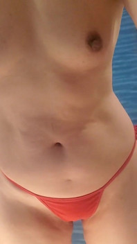 A Mature Woman in a Bikini