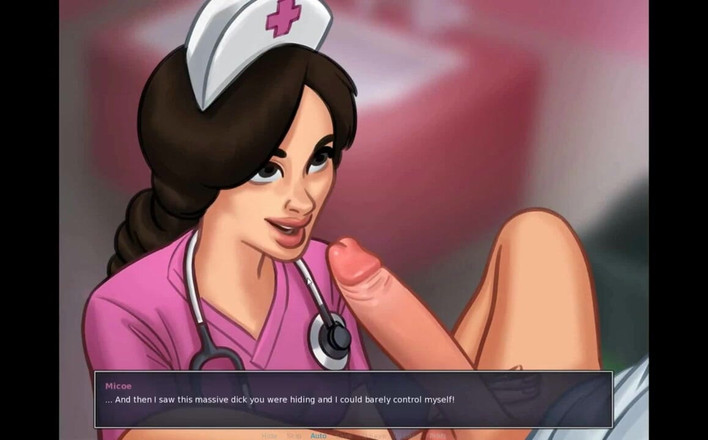 Erotic Krisso: Summertimesaga-간호사는 나에게 오지는 펠라를 해줘