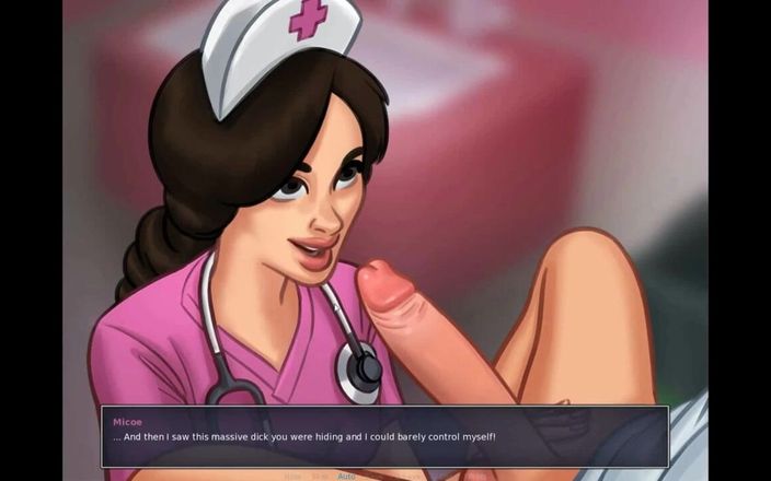 Erotic Krisso: Summertimesaga -enfermeira me dá um bom boquete