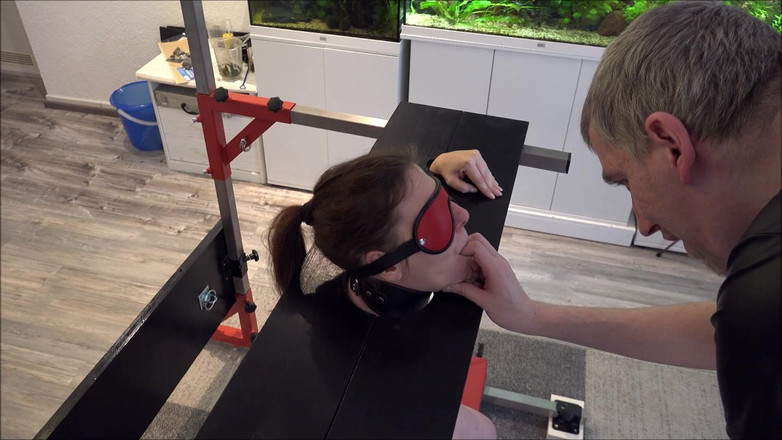 Master-Thomas: Slave Defenseless in the Pillory Driven to Orgasm on Sybian...