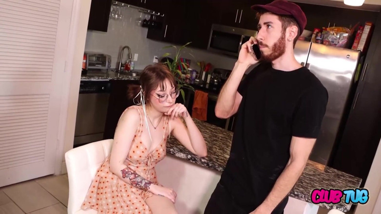 Club Tug: Braced Teen Prim Taylor Edges BF Till Desperate Cumshot!