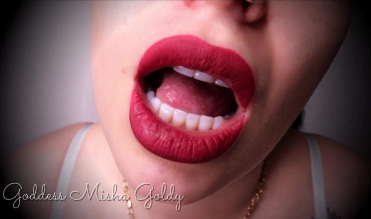 Goddess Misha Goldy: Bordo dudaklar seni sikişmek için güçsüz yapıyor! Tam, mükemmel, yumuşak...