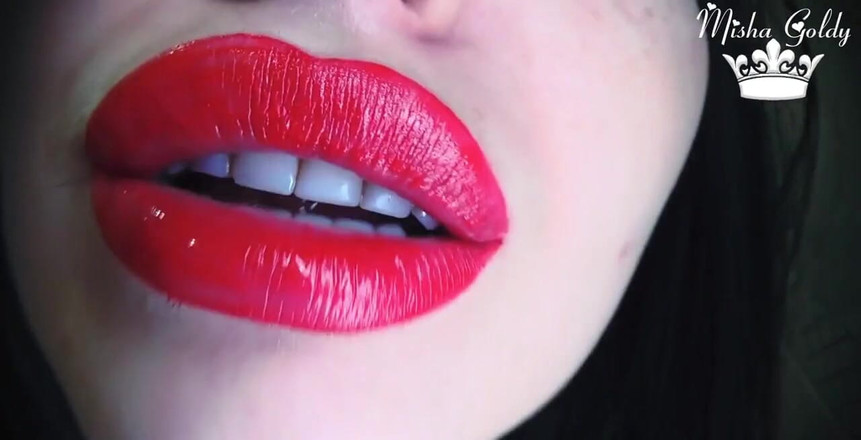 Goddess Misha Goldy: 你是残酷巨人的奴隶！妈，你看起来真好吃！我想要舔你！看看我的大嘴巴！