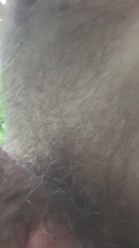 Outdoor Masturbation in the Wood, Hairy Big Dick