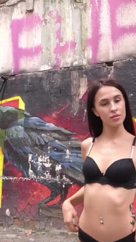 German Scout - Fit skinny teen Alyssa Bounty pickup and rough lost place fuck