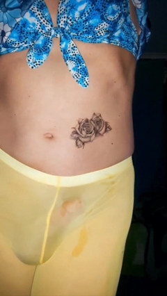 Playing in my yellow tights and wand thumbnail