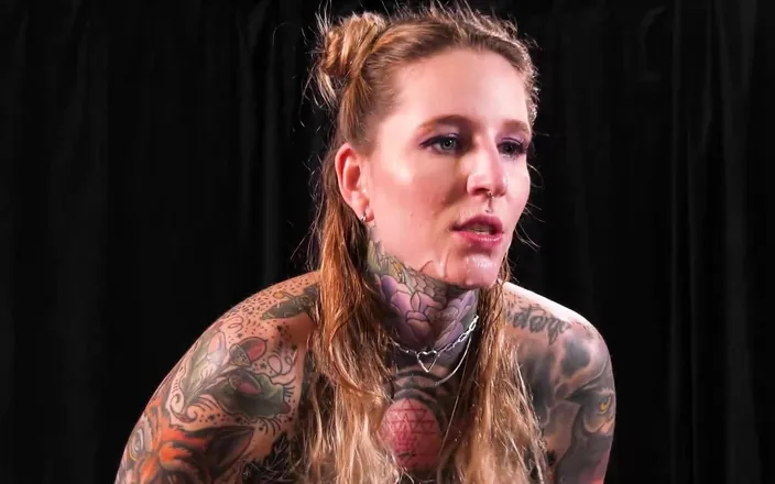 Gang Bang Germany: Tattooed Slut Gets Fucked Properly and Makes a Masturbation Show