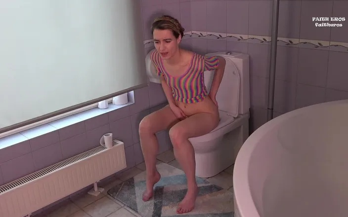 Faith Eros: Toilet Criminal Got Stuck in My Ass