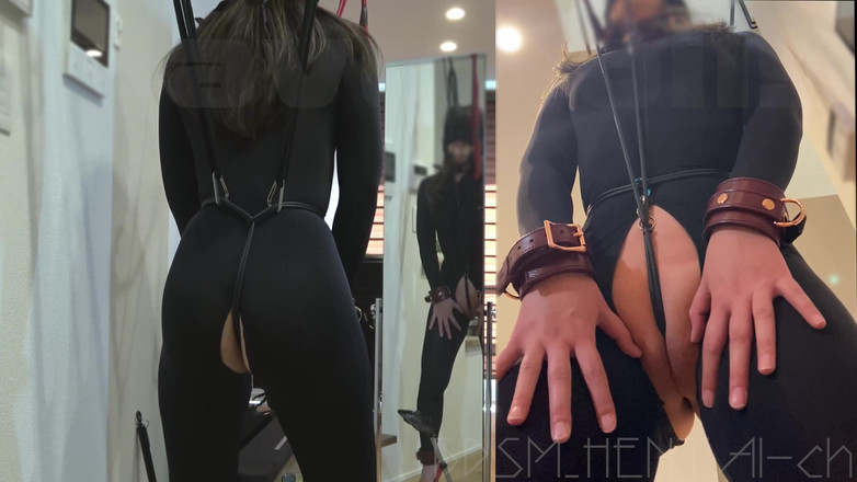 BDSM_HENTAI-ch: Rakaman dekat pepek tali kelangkang: seorang hamba Masokistik memberikan tuannya...