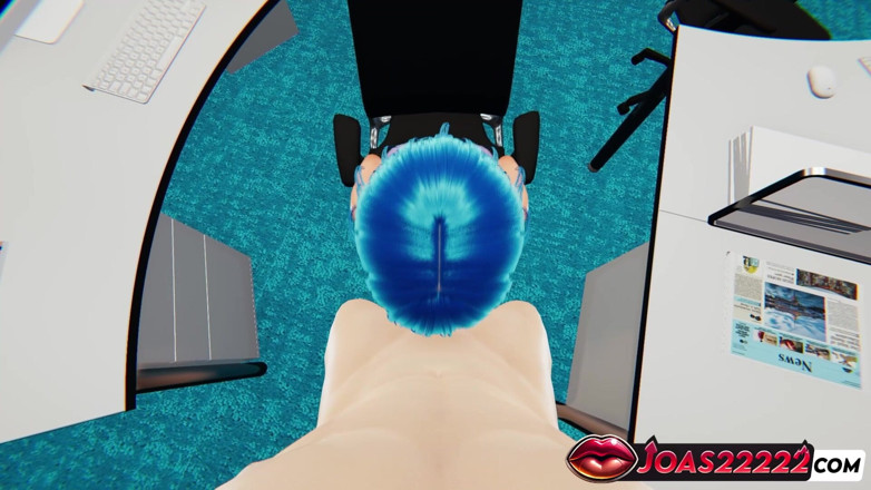Joas22222: Office Slut Elisa in 3D Animation - Handjob Stroking for Big Dick,...