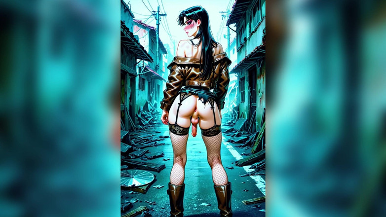 TEEN TRANS: Kráska s velkými prsy Trans Venkovní šukání