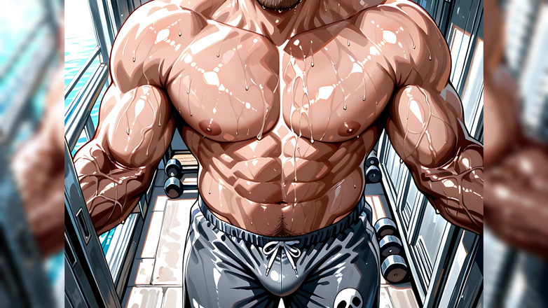 Erotic Man: Ai män med enorma muskler