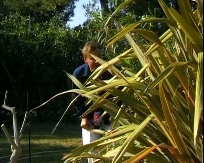 Deutsche Damen: Великолепной немецкой блондинке заполняют рот на заднем дворе