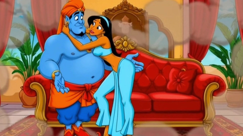 Octopussy Lovers Club: Princezna Jasmine, Aladdinova zahýbající manželka. Kreslená parodie