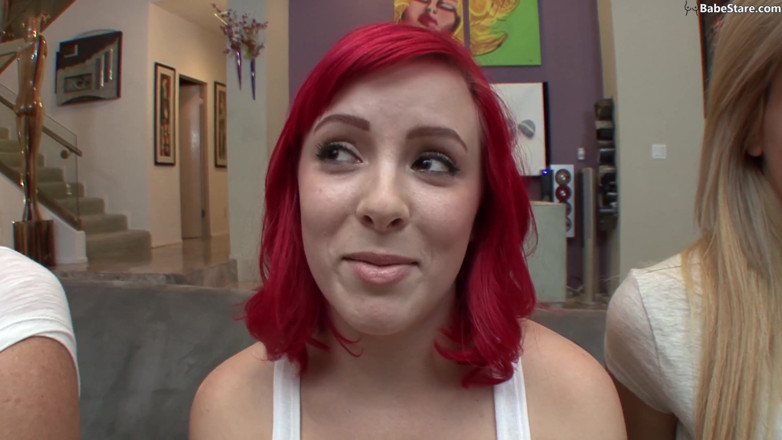 Babe Stare: Three teen lesbians don't wear underwear when they hangout