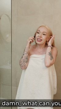 Caught Me Stroking so She Kept My Phone, Silk Robe and No Panties in the Hotel Room