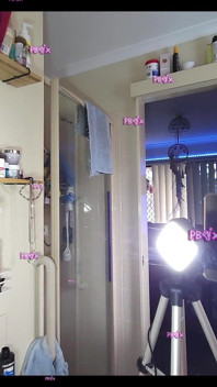 Gadis alt grwm mewarnai pesta tarian biru rambutku & kesenangan di kamar mandi (pov)