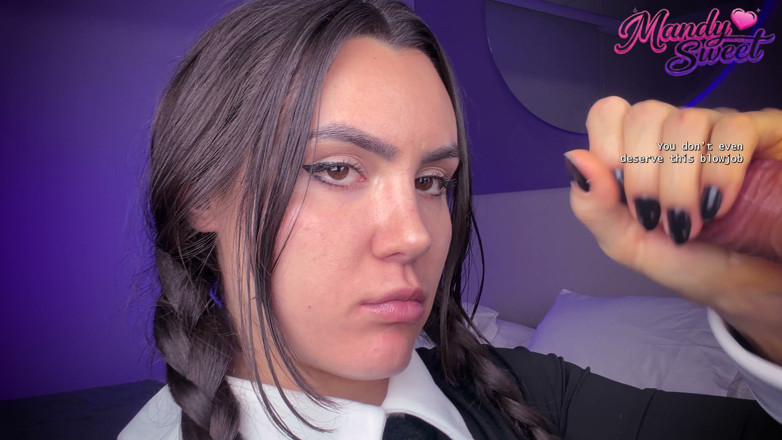 Mandy Sweet studio: Guided Handjob Wednesday Knows How to Be Evil and You...