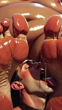 SSBBw fa leccare i suoi piedi sudati schiava magra