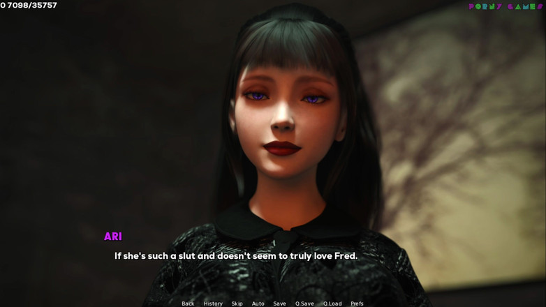 Porny Games: shamandev的欲望阴影 - 大黑屌在胡同里群交，小女人被深深地抽插 49