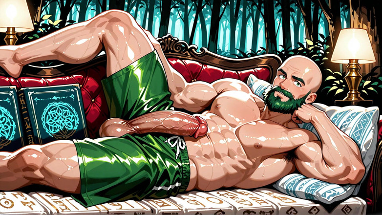 Erotic Man: Порно сексуального лысого мужчины