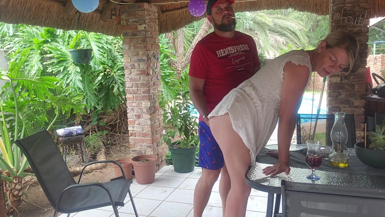 Sparowdox: Fucking the Neighbors Wife on the Patio Were He Can...