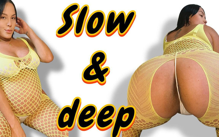 sweetmarianita: 肿胀的肚子女王 - 慢肛门假阳具和奶油特写