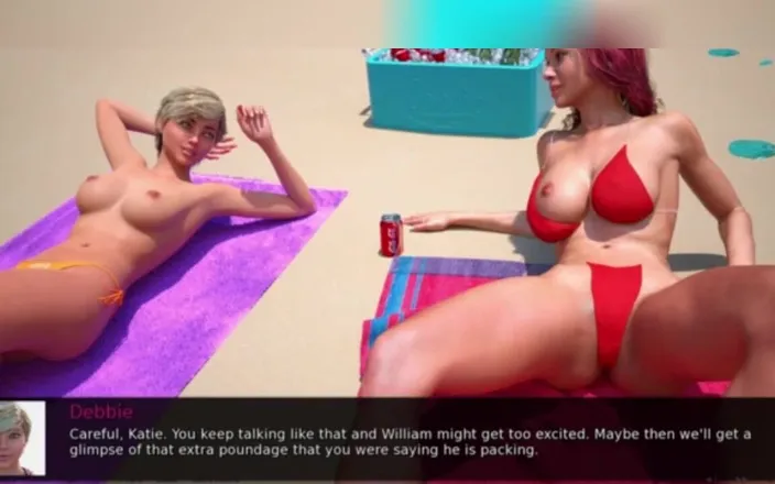 3DXXXTEEN2 Cartoon: Fuck on the beach. 3D porn cartoon sex
