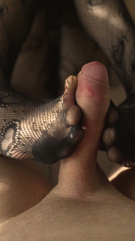 Pantyhose Footjob