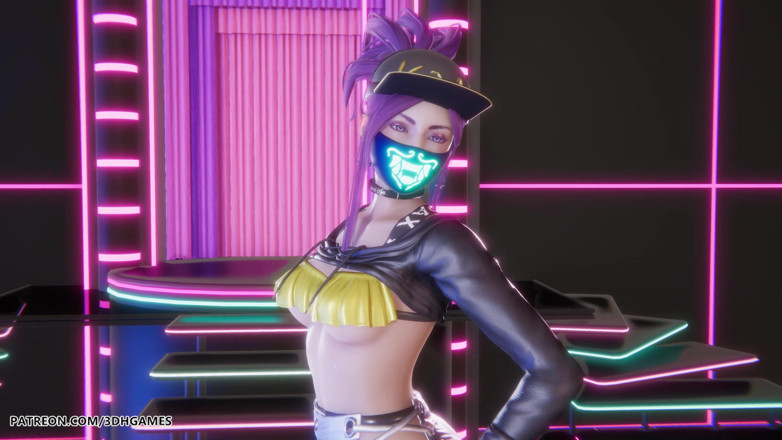 3D-Hentai Games: Mmd Hwasa - Na - Liên minh thoát y gợi cảm Akali...