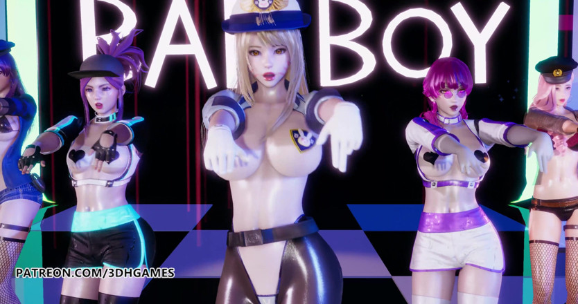3D-Hentai Games: Red Velvet - Zły chłopiec strip dance, Ahri, Akali, Kaisa, Evelynn,...