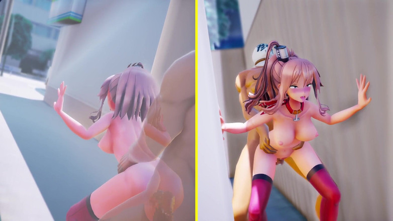 Velvixian: Baise risquée à poil en public