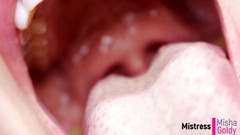 Goddess Misha Goldy: Stříkej se mnou každý den během 1 měsíce! Den 13 - ústa fetiš