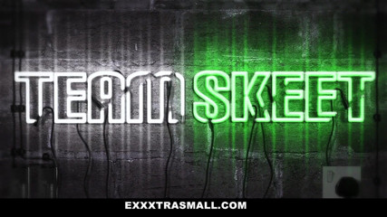 Exxxtra Small: Small white girl takes a hardcore pounding