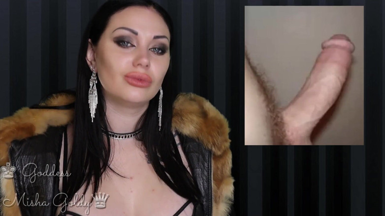 Goddess Misha Goldy: Vuoi essere pressato per succhiare un cazzo per me!