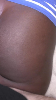 Bubble Ebony Butt Fucked and Creampied by a Big White Cock
