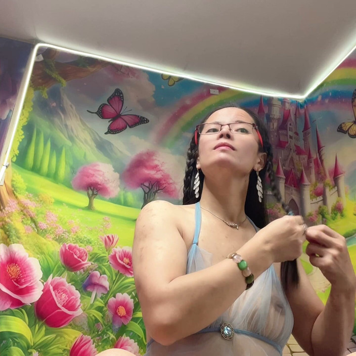 sweethanajapanese: Play Clit by Cucumber Horny Time